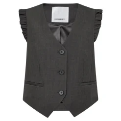 CO'COUTURE Liane Frill Tailor Vest Dark Grey