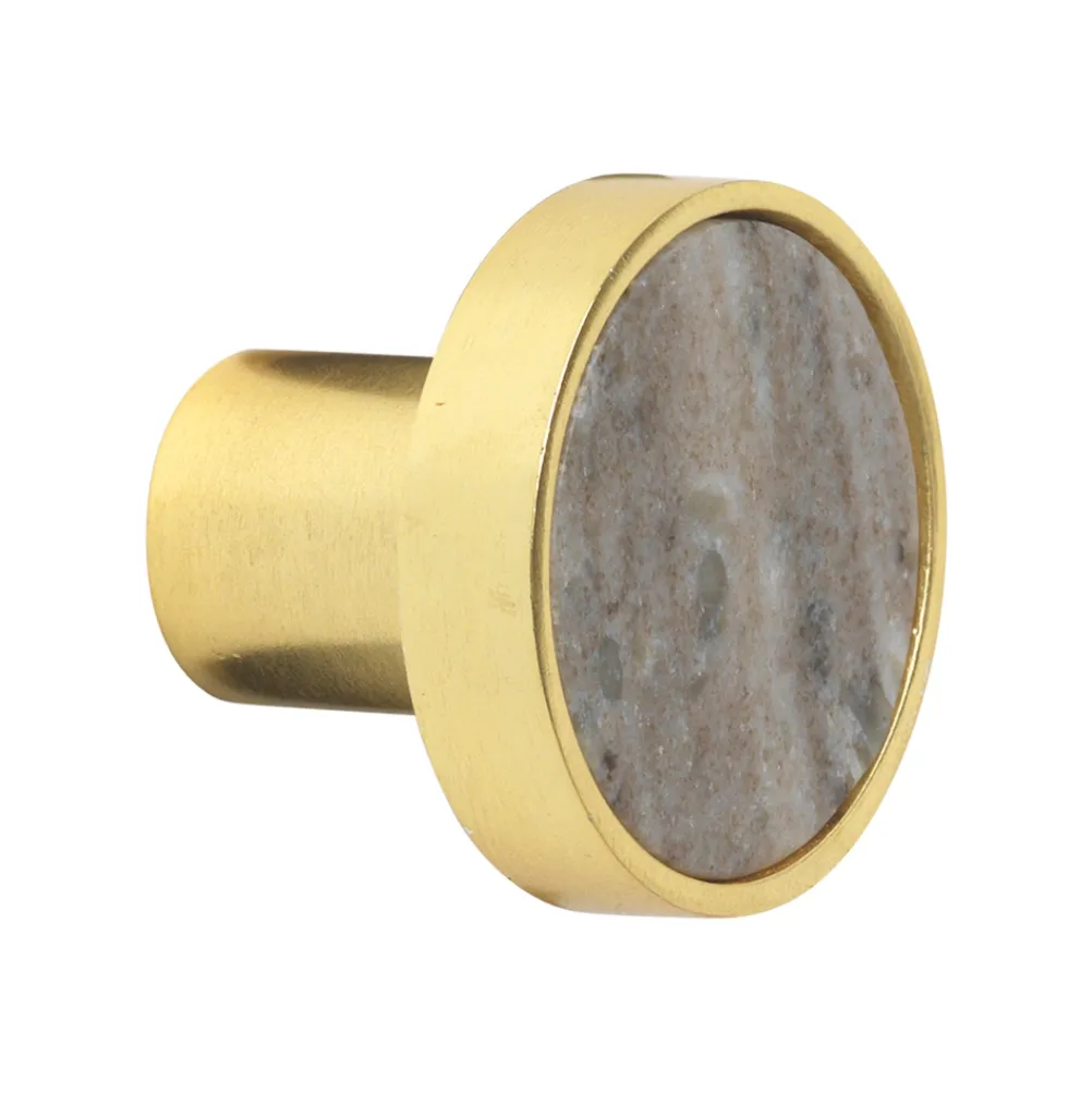 COZY LIVING Marble Hook Beige/gold D: 5 L: 4,3 cm