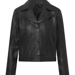 DEPECHE Brenda Skindjakke Sort