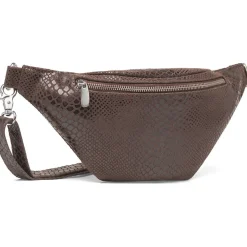 DEPECHE Bumbag 12556 Brown Croco
