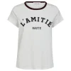 HAUTE L'AMITIÉ Neckline Logo Tee Off-White