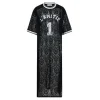 HAUTE L'AMITIE Lace Football Dress Black