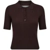 HAUTE L'AMITIE Piccolo Polo Rib Knit Mocca