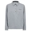 HAUTE L'AMITIE Polo Logo Sweat Grey Melange