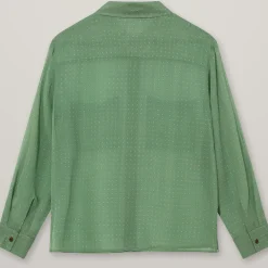 HEYANNO Devotion Silk Shirt Watergrass