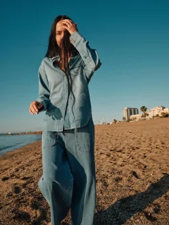 HEYANNO Everlasting Denim Shirt Light Blue