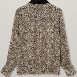 HEYANNO Petite Flower Shirt Black