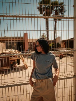 HEYANNO Proud Mind Tee Grey Melange