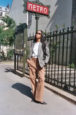 HEYANNO Rock Terry Blazer Grey Melange