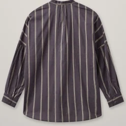 HEYANNO Trace Stripe Shirt Major Brown