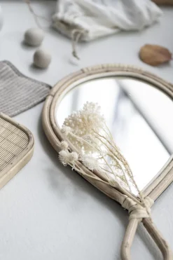 IB LAURSEN 9129-30 Håndspejl Bambus