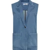 IVY COPENHAGEN Augusta Boxy Blazer Vest Denim Blue