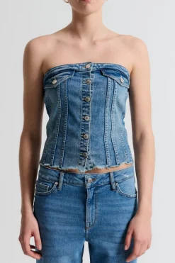 IVY COPENHAGEN Janice Corsage Top Wash Lunel