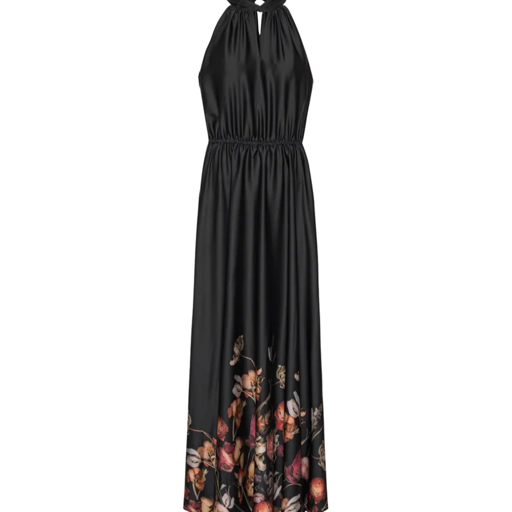 KARMAMIA Ava Maxi Dress Black Blossom