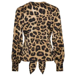 KARMAMIA Blair Blouse Hammered Leopard
