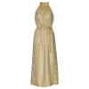 KARMAMIA Layla Dress Gold Leo Silk