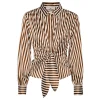 KARMAMIA Lee Shirt Toffee Stripe