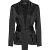 KARMAMIA Rex Tie Blazer Black Rich Black