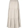 LOLLYS LAUNDRY Diamond Maxi Skirt Creme