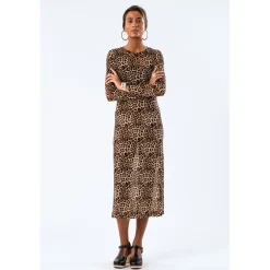 LOLLYS LAUNDRY Logan Maxi Dress Leopard Print