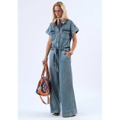 LOLLYS LAUNDRY Mathilde Jumpsuit Blue