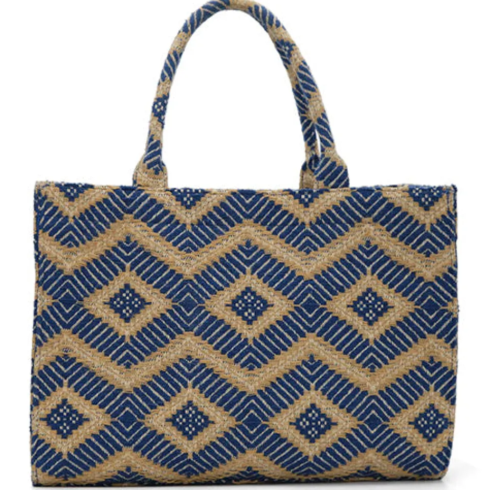 LUNA MOON Big Tote Greek Ocean