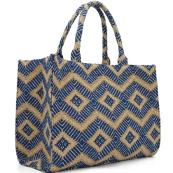 LUNA MOON Big Tote Greek Ocean