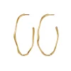 MAANESTEN Echo Grande Earrings (guld/sølv)