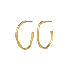 MAANESTEN Echo Medium Earrings (guld/sølv)