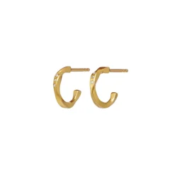 MAANESTEN Echo Petite Earrings (guld/sølv)