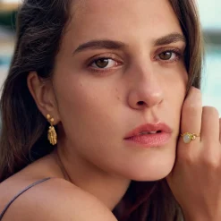 MAANESTEN Lorelei Ring (guld/sølv)