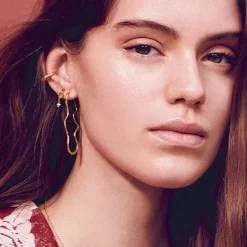 MAANESTEN Lucca Øreringe (guld/sølv)