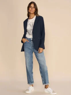 MOS MOSH Adaline Love Jeans Blue Ankle