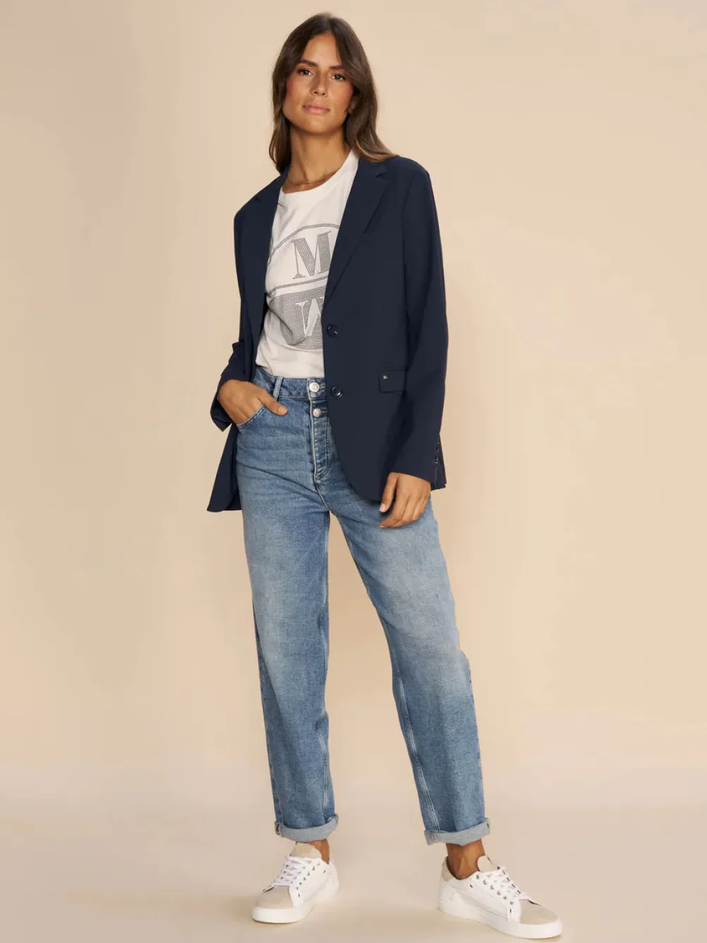 MOS MOSH Adaline Love Jeans Blue Ankle