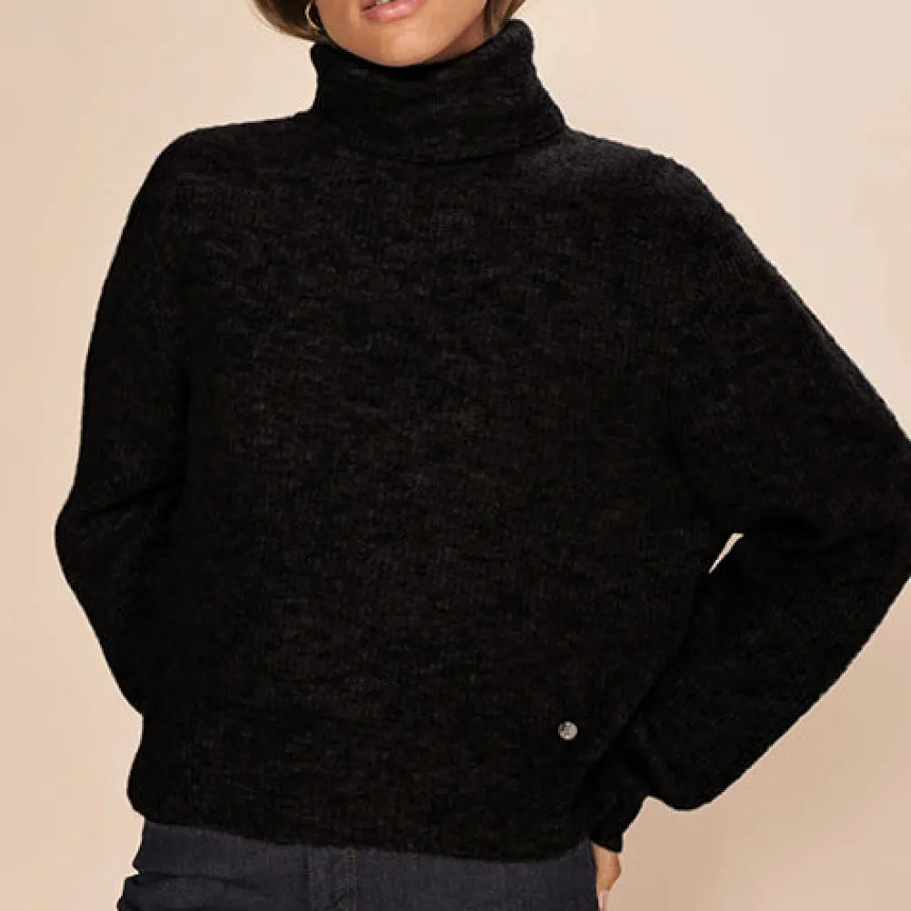 MOS MOSH Aidy Thora Rollneck Knit Black
