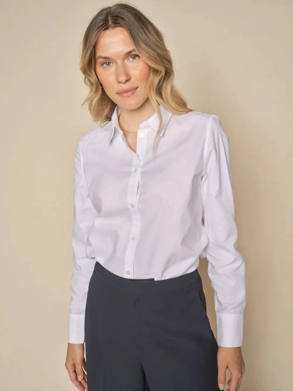 MOS MOSH Anica Oxford Shirt White