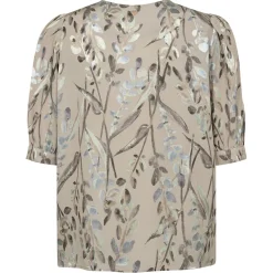 MOS MOSH Awi Brooks Blouse Feather Gray