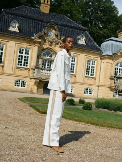 MOS MOSH Beata Ramie Pant Ecru