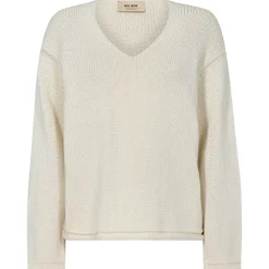 MOS MOSH Bine V-Neck Knit Ecru