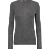 MOS MOSH Bouch O-Neck Knit Sharkskin