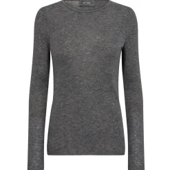 MOS MOSH Bouch O-Neck Knit Sharkskin