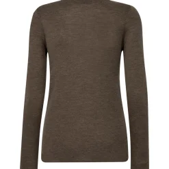 MOS MOSH Bouch O-Neck Knit Chocolate Chip