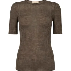 MOS MOSH Bouch Rib Knit Chocolate