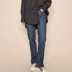 MOS MOSH Cecilia Cover Jeans Long Blue Denim