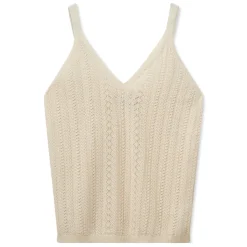 MOS MOSH Cressida Melange Knit Top Ecru