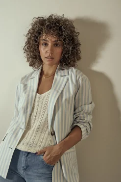 MOS MOSH Cressida Melange Knit Top Ecru