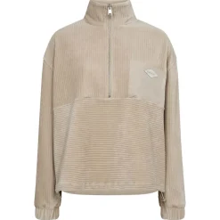 MOS MOSH Ello Zip Sweatshirt Feather Gray