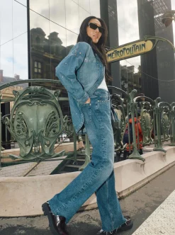 MOS MOSH Emme Marine Shirt Mid Blue