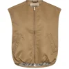 MOS MOSH Kura Solid Waistcoat Sesame