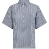 MOS MOSH Lowana Friz Stripe Blouse Regatta
